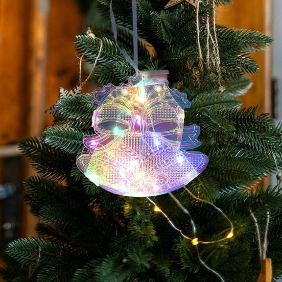 Taicans Shiny Christmas LED Ornaments - Bear,Tree,Cake,Snowman & Star Designs - Battery Operated & Waterproof - Perfect for Holiday Tree Decorations,Indoor/Outdoor Use‌