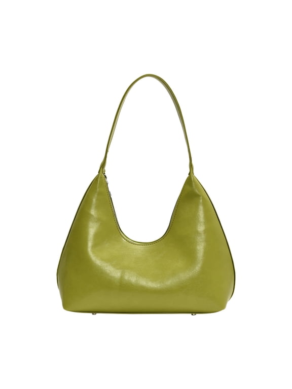 Taicans Shoulder Purses for Women Crescent Hobo Bags Trendy Purses,Leather Hobo Bags for Women Small Soft Shoulder Purse Slouchy Tote Handbags,Handbags Retro Clutch Underarm Purse Green