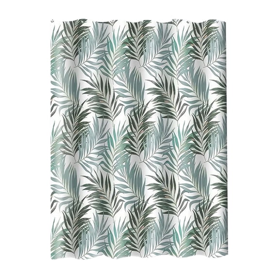 Taicans Shower Curtains for Bathroom,Boho Shower Curtain Green Cute Floral Shower Curtains for Bathroom Allover Jungle Tropical Leaves Plant Shower Curtain Waterproof Polyester Fabric 71 x 71 Inch