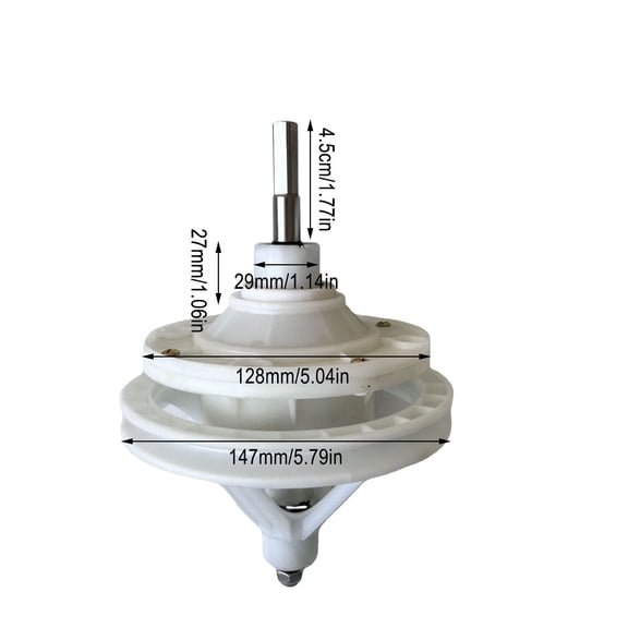 Taicans Stainless Steel Shaft Gear Reducer for Washing Machine,Square Shaft Height 45mm Universal Washer Gearbox Square Shaft Height 45mm Washer Reducing Wheel l Home Washer Repair Parts D