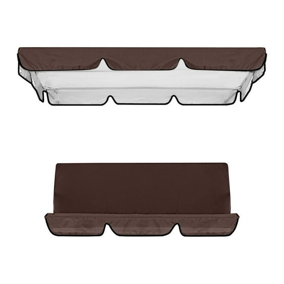 Taicans Swing Waterproof Oxford Cloth Canopy,Garden Swing Seat Replacement Canopy,3 Seat Swing Replacement Canopy,Outdoor Patio Hammock Swing Seat Cover,56x47x7In Swing Canopy Cover