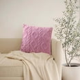 thumbnail image 1 of Taicans Throw Pillow Covers 18x18 Inch,Soft Plush Faux Wool Couch Pillow Covers,Fall Pillow Covers,Spring Decorative Throw Pillow Covers,Farmhouse Boho Couch Pillow Covers for Home Purple, 1 of 8