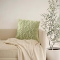 thumbnail image 1 of Taicans Throw Pillow Covers 18x18 Inch,Soft Plush Faux Wool Couch Pillow Covers,Fall Pillow Covers,Spring Decorative Throw Pillow Covers,Farmhouse Boho Couch Pillow Covers for Home Green, 1 of 8