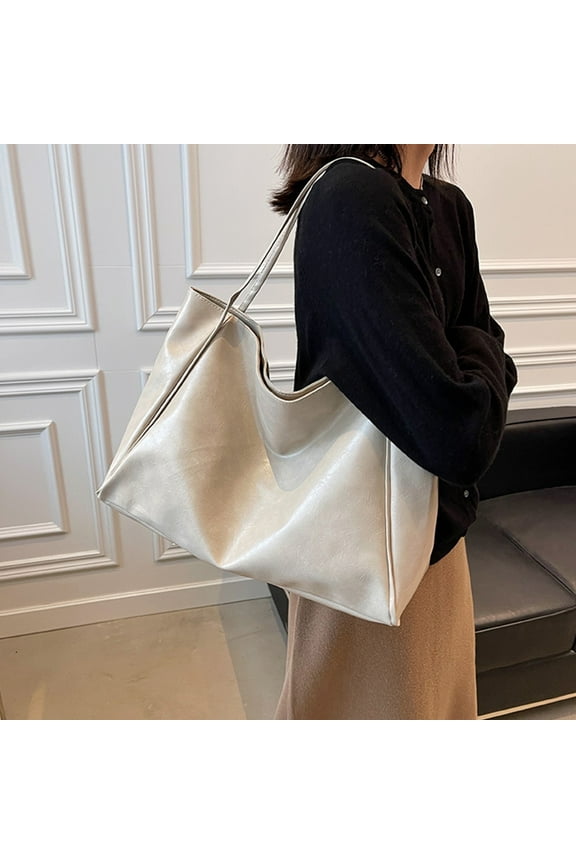 Tote Bag Zipper Shoulder Bag Faux Leather Purses Satchel for Women Large Casual Handbag Work Dating College,Women Vegan Leather Shoulder Purse Large Capacity Travel Bag,Khaki