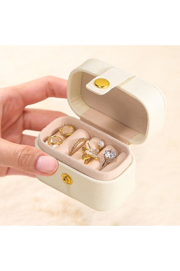 Taicans Travel Jewelry Ring Case,Small Jewelry Ring Box,Ring Holder,Mini Travel Jewelry Case Portable Ring Storage Case,Mini Jewelry Ring Holder for Multiple Rings,for Women Girls