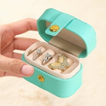 Taicans Travel Jewelry Ring Case,Small Jewelry Ring Box,Ring Holder,Mini Travel Jewelry Case Portable Ring Storage Case,Mini Jewelry Ring Holder for Multiple Rings,for Women Girls
