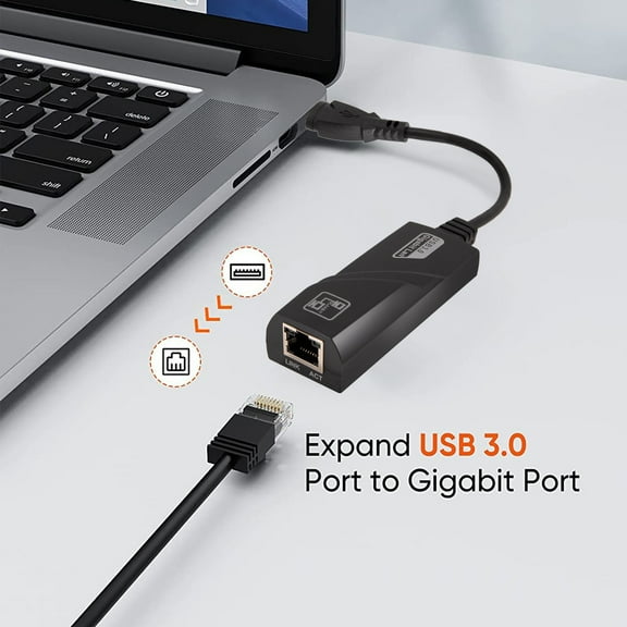 Taicans USB to Ethernet Adapter Cable - USB 3.0 to Ethernet / USB to RJ45,Supporting 10/100/1000 Mbps Ethernet Network,USB 3.0 to RJ45 Gigabit Ethernet LAN Network Adapter