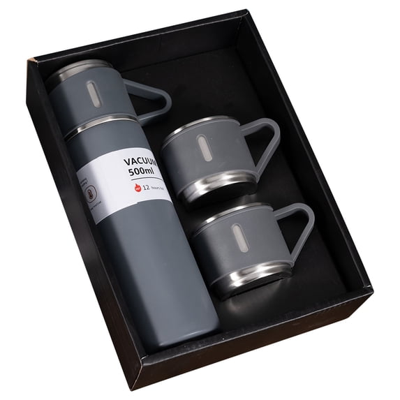 Taicans Vacuum Insulated Water Bottle Set with Tea Infuser Lid,2-in-1 Double Wall Travel Mug,6 Hours Hot & 12 Hours Cold,Leak Proof Stainless Steel Tumbler for Coffee & Tea,office,Outdoor,Gift