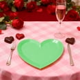 thumbnail image 1 of Taicans Valentine's Day Heart Shaped Paper Tray 8.9x8.9 Inch, Yellow Macaron Disposable Tray for Wedding Party Holiday Decorations, 1 of 5