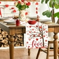 thumbnail image 1 of Taicans ‌Valentine's Day Table Runner 71x11.8in,Sweet Red Rose Floral Table Runner Valentine''s Day Red Romantic Hearts Red Rose Farmhouse Table Runners for Christmas Family Dinner,Wedding Holiday, 1 of 5