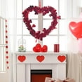 thumbnail image 1 of Taicans Valentine's Day Wreath - Heart-Shaped Tinsel Decor (12.6x10.6in),Glittering Foil Hearts for Indoor/Outdoor Use | Perfect for Weddings,Anniversaries & Parties | Romantic White Door Hanging, 1 of 6