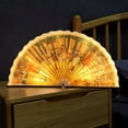 thumbnail image 1 of Taicans Wooden Book Lamp,Wooden Folding LED Book Lamp with Auto-Color Changing Light,Portable Fan-Shaped Night Light,USB-C Rechargeable Ambient Desk Light,Unique Gift for Book Lovers & Home Decor, 1 of 8