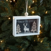 Taicans Wooden Hanging Christmas Ornament - Tis the Season Deer Tree Gift | Holiday Home Decorations | Handcrafted Box Decor | Festive Tree Ornament | Unique Christmas Gift Idea