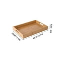 thumbnail image 1 of Taicans Wooden Serving Trays with Handle,Serving Tray with Handles,Bamboo Breakfast Tray Wooden Trays Decorative Serving Platte for Breakfast,Coffee Table/Butler & More,11.4 x 15.7 In, 1 of 9