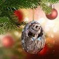 thumbnail image 1 of Taicans forest Animal Egg Ornaments – Cozy forest Christmas Ornaments with Santa Hat & Bells,Acrylic Cute forest Animal Christmas Trees Hanging Decorations,Nature-Themed Home Decor,Animal Lovers Gift, 1 of 7