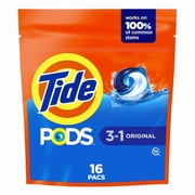Taide PODS Liquid Laundry Detergent Pacs, Original Scent, 16 Count