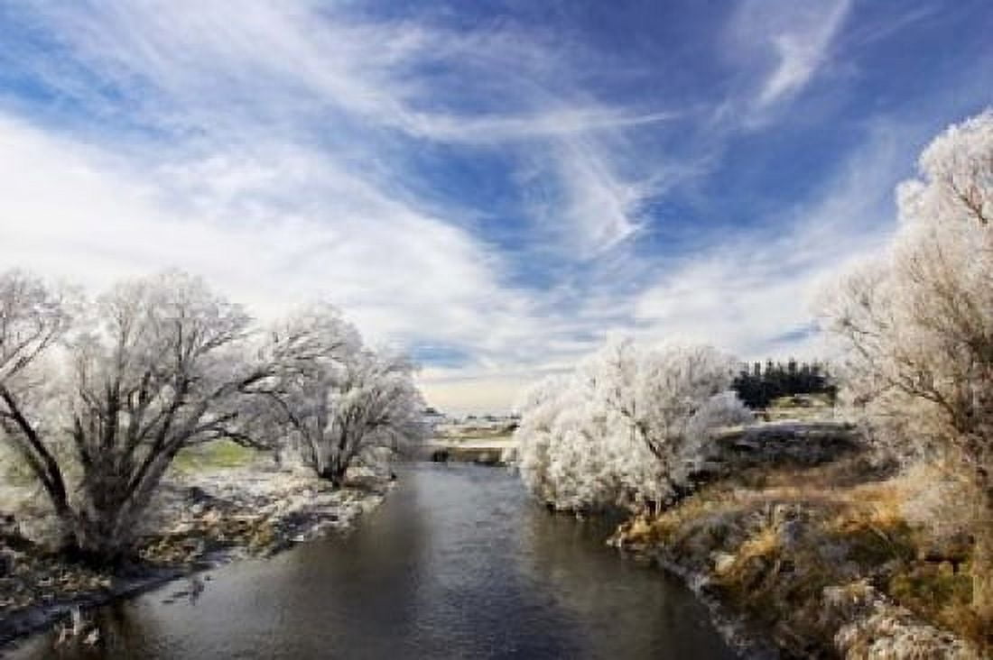Taieri River Sutton Otago South Island New Zealand Canvas Art - David Wall DanitaDelimont (17 x 11)