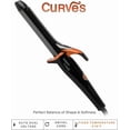 thumbnail image 1 of TAIFF Curves Professional Black Titanium Curling Iron – High-Performance Hair Curler & Rizadora para Cabello with Dual Voltage | Fixed Temperature 410°F | 1”, 1 of 7