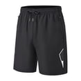 thumbnail image 1 of Taigaofy Lightweight Men's Athletic Shorts Quick Dry Moisture-Wicking for Gym Running Training Black L, 1 of 8