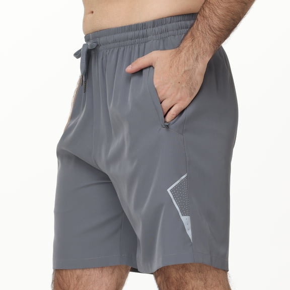 Taigaofy Lightweight Men's Athletic Shorts Quick Dry Moisture-Wicking for Gym Running Training Black L