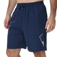 thumbnail image 1 of Taigaofy Men's Quick Dry Athletic Shorts - Breathable Stretch, Easy Care for Gym & Running Navy M, 1 of 8