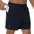thumbnail image 1 of Taigaofy Men's 5" Workout Athletic Running Shorts Quick Dry Lightweight Gym Shorts Navy XL, 1 of 4