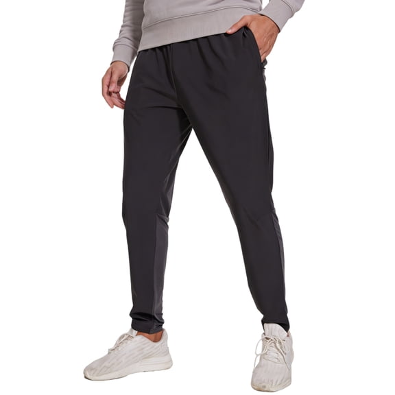 Taigaofy Men's Tapered Jogger Pants Lightweight Breathable Quick Dry Athletic Sweatpants for Gym Running Training Casual Daily Wear Gray M