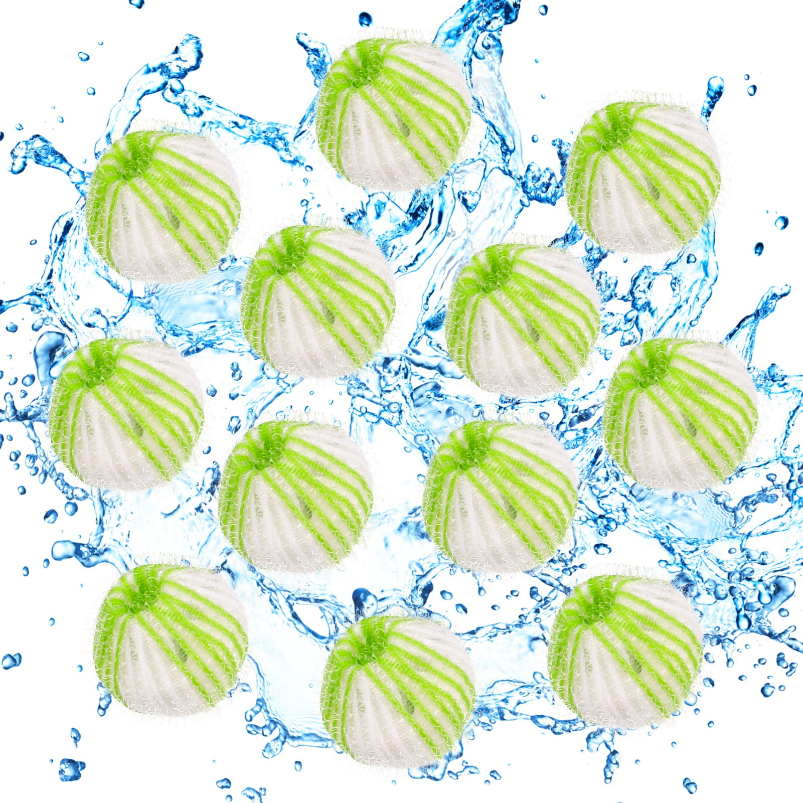 Taihexin 12 Pcs Pet Hair Remover for Laundry, Reusable Washing Balls, Dogs and Cats Hair Remover for Laundry, Lint Remover Balls, Lint Traps for Pet Hair on Clothes in Washing Machine