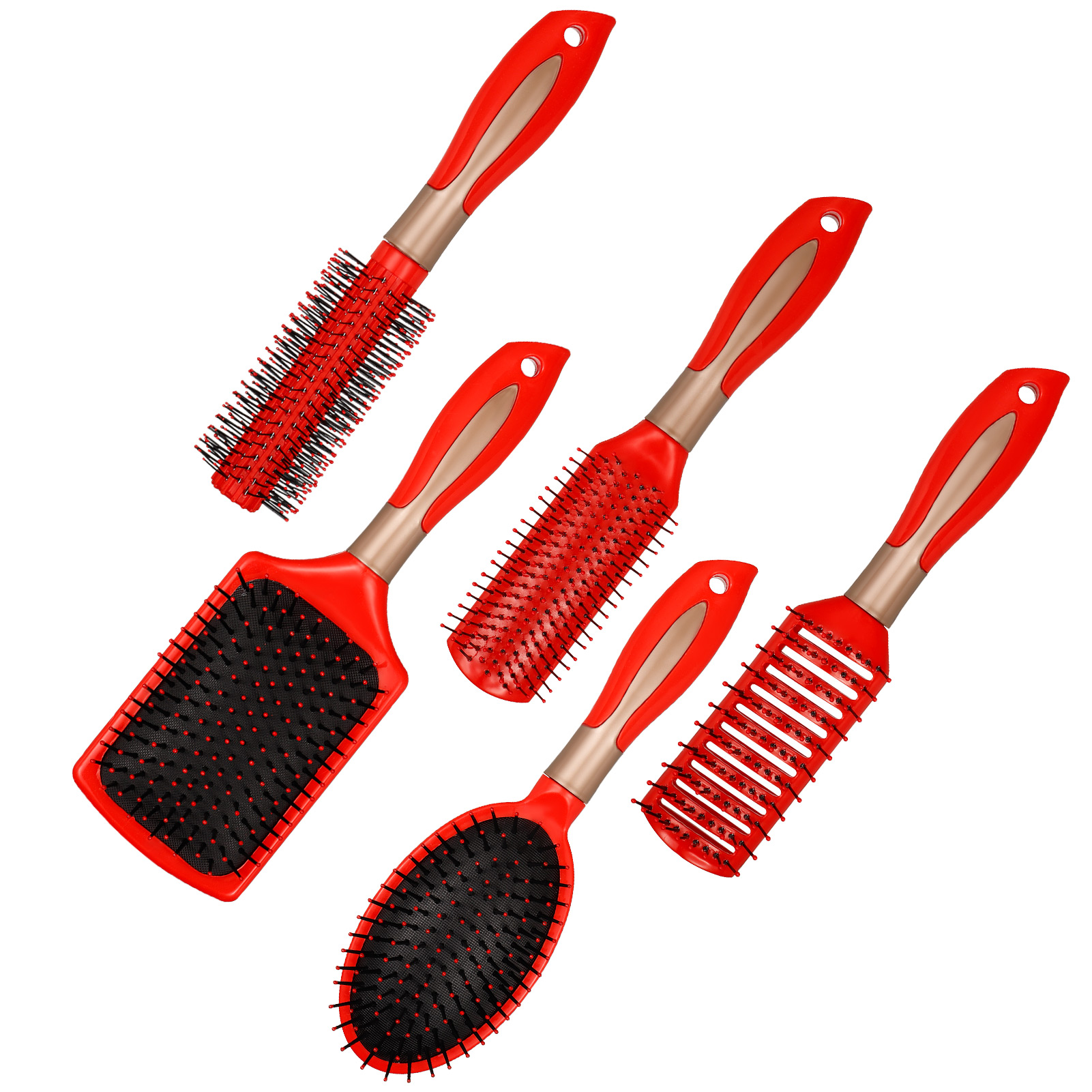 Cantu Ultra Glide Detangling Brush for Thick and Curly Hair, White