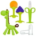 Taihexin 6 Pack Baby Teething Toys, BPA Free Silicone Baby Teether