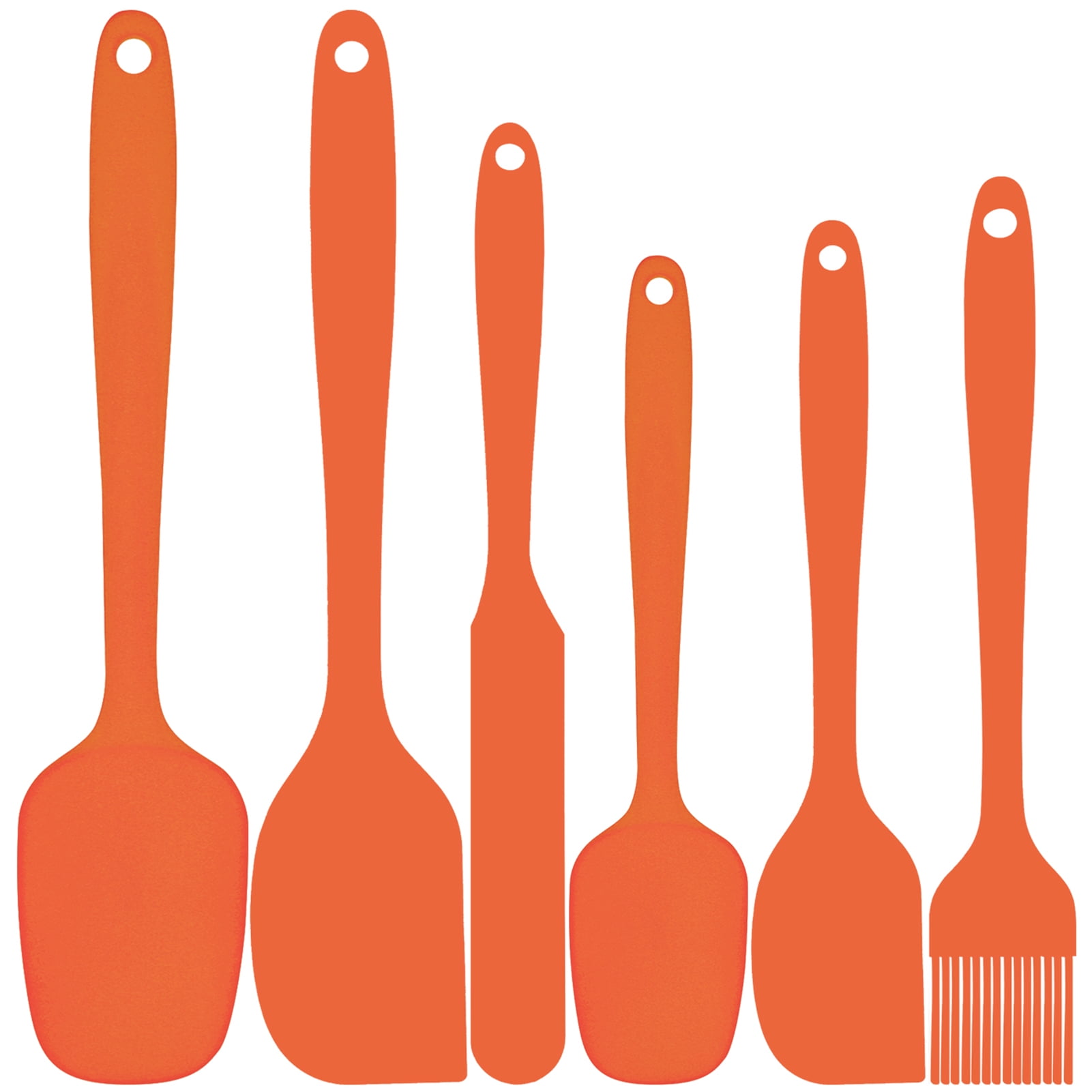 Taihexin Silicone Spatula Set of 6, HeatResistant, NonStick, BPAFree