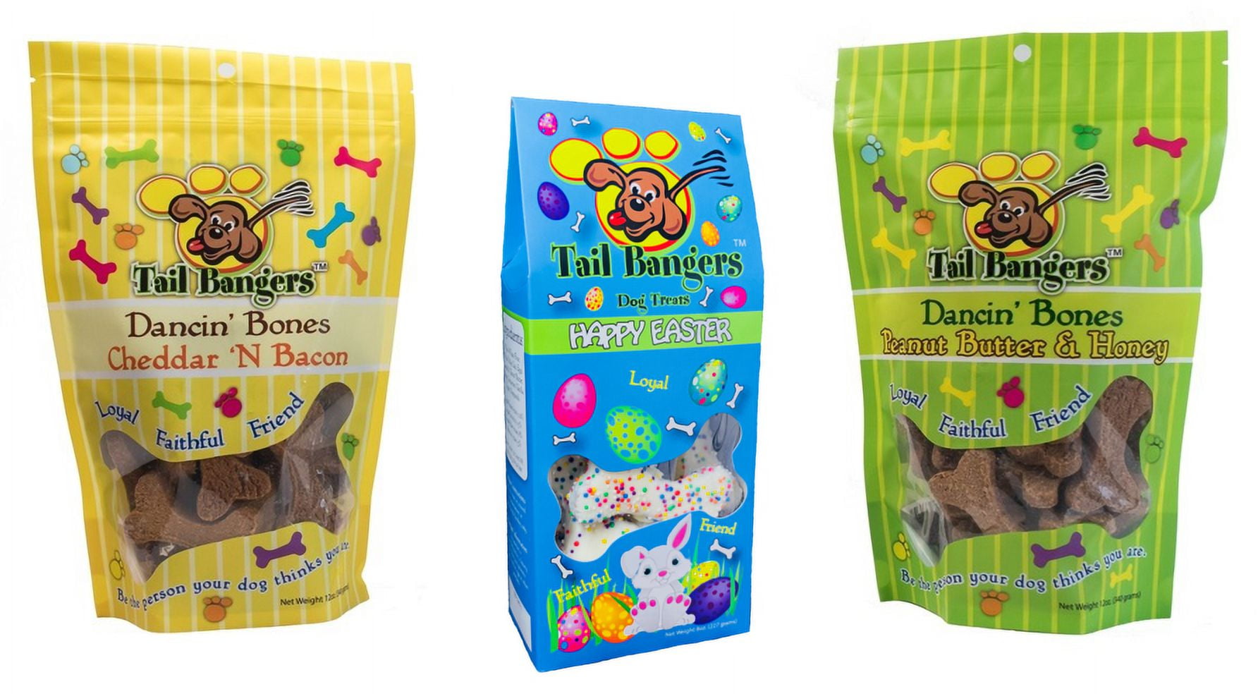 Tail Bangers Dog Treat Holiday Bangers Variety Pack Easter