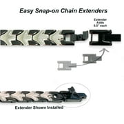 UNIVERSAL MEDICAL DATA Tail Chain Extender for Black and Silver Chevron Arrow Design Medical Alert Bracelet - Qty. 1