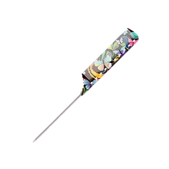Tail Comb Teasing Comb with Stainless Steel Pintail Parting Combs for Salon Hair Stylists Teasing Fine Tooth Comb Gifts