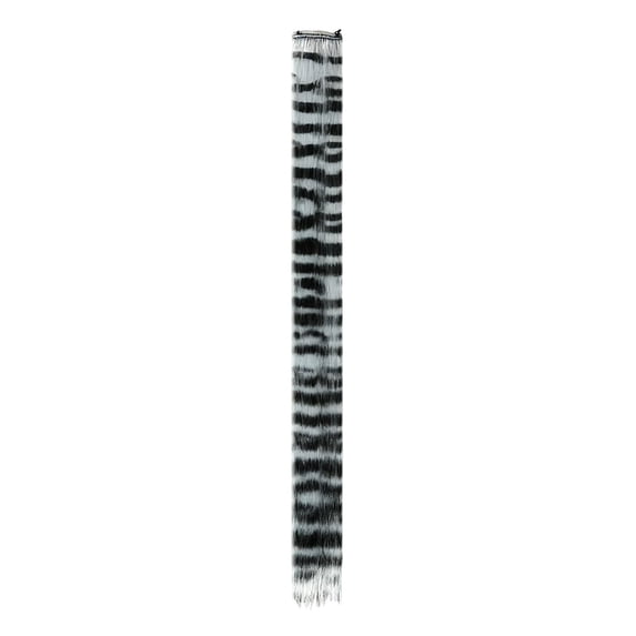 Tail Hair Extensions 18 Inch Printed Piece Synthetic Extension For Daily Use Random Color