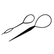 CHOP MALL Topsy Tail Hair Tool, For Hair Braiding Tool Topsy Tail Loop, French Styling Braid Loop Tail Ponytail Hair Loop Tool , 2pcs
