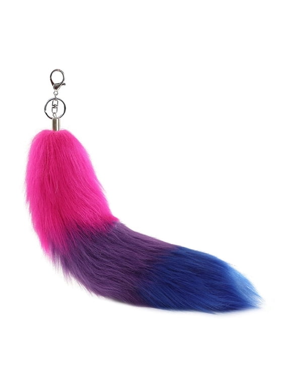 Tail Keychain Faux Furs Tail Pendant Long Tail Pendant Keyring
