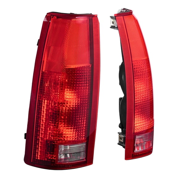 Tail Light Assembly Compatible with 1988 1999 Chevy GMC C K 1500 2500 3500 1992 1999 Suburban 1500 2500 2PCS Left Right Side Taillight Rear Brake Lamps Halogen Bulbs