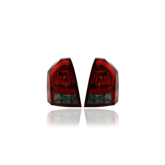 Tail Light Assembly - Compatible/Replacement for '05-07 Chrysler 300 2.7/3.5L - Pair, Left Driver + Right Passenger Set - 4805850AE, 4805851AE Fits select: 2005-2006 CHRYSLER 300C