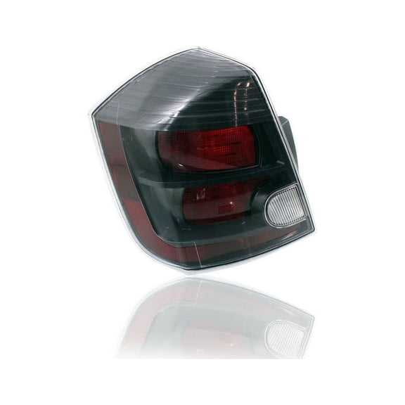 Tail Light Assembly - Compatible/Replacement for '10-12 Nissan Sentra SR/SE R/Spec V - Smoked Black Red Interior - Left Hand - Driver - 26555ZT50B - CAPA