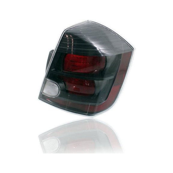 Tail Light Assembly - Compatible/Replacement for '10-12 Nissan Sentra SR/SE R/Spec V - Smoked Black Red Interior - Right Hand - Passenger - 26550ZT50B - CAPA