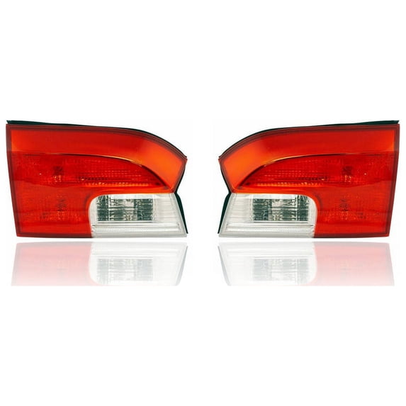 Tail Light Assembly - Compatible/Replacement for '10-17 GMC Terrain (Exclude Denali) - Halogen, Inner - Pair, Left Driver + Right Passenger Set - 20845444, 20845443
