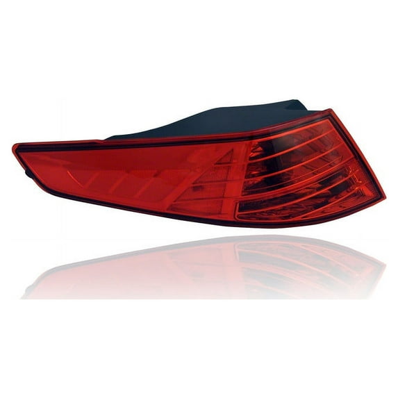 Tail Light Assembly - Compatible/Replacement for '12-13 Kia Optima LX/EX (USA-Built) - Halogen, Outer On Body Quarter Panel - Right Hand - Passenger - 924024C000 - CAPA