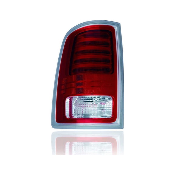 Tail Light Assembly - Compatible/Replacement for '13-22 RAM Pickup 1500/Classic, 13-18 2500/3500 - LED, Chrome Outer Trim - Left Hand - Driver - 68093079AC