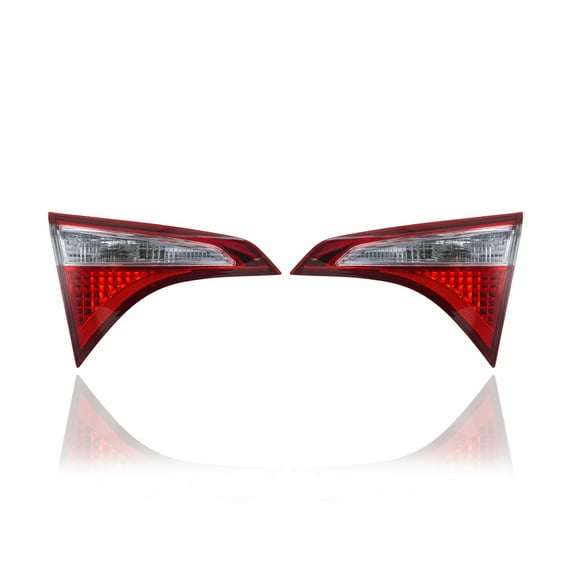 Tail Light Assembly - Compatible/Replacement for '14-16 Toyota Corolla - Inner On Trunk Lid - Pair, Left Driver + Right Passenger Set - 8158002510, 8159002510