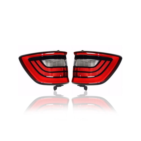 Tail Light Assembly - Compatible/Replacement for '14-21 Dodge Durango - Outer On Body - Pair, Left Driver + Right Passenger Set - 68272126AB, 68272127AB CAPA