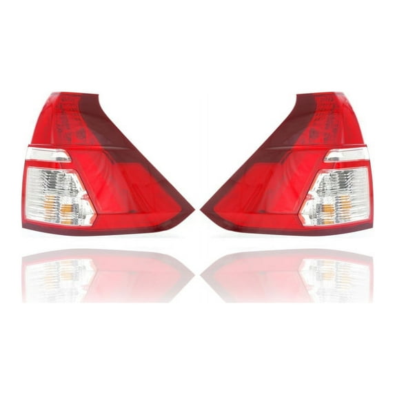 Tail Light Assembly - Compatible/Replacement for '15-16 Honda CR-V - Lower Section - Pair, Left Driver + Right Passenger Set - 33500T1WA01, 33550T1WA01 - CAPA