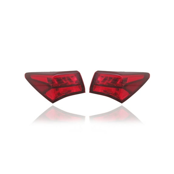 Tail Light Assembly - Compatible/Replacement for '15-17 Acura TLX - Outer On Body - Pair, Left Driver + Right Passenger Set - 33500TZ3A01, 33550TZ3A01 CAPA