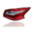 thumbnail image 1 of Tail Light Assembly - Compatible/Replacement for '18-18 Nissan Altima Sedan S/SV/SL - Outer On Body, Standard Red Lens - Right Hand - Passenger - 265509HU0A CAPA, 1 of 2