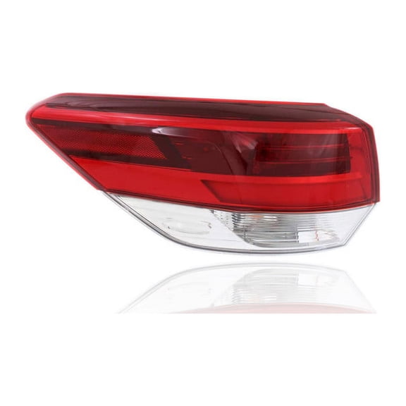Tail Light Assembly - Compatible/Replacement for '18-19 Toyota Highlander/Hybrid LE/L-Plus/XLE, 18-18 SE/Limited - Clear - Left Hand - Driver - 815600E161 - CAPA
